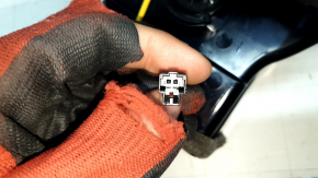 The center console air vent for the Audi A5 F5 18-25 is black and has a broken guide.
