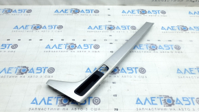 Audi A5 F5 18-25 aluminum trimaran center console trim, with pocket, bumps, broken mount