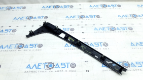 Audi A5 F5 18-25 aluminum trimaran center console trim, with pocket, bumps, broken mount