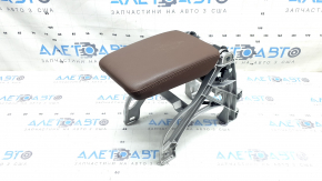 Audi A5 F5 18-19 armrest, brown leather with brown stitching, with bracket