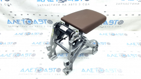 Audi A5 F5 18-19 armrest, brown leather with brown stitching, with bracket