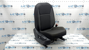 Passenger seat for a VW Tiguan 18-21 without airbags, black and gray fabric, dry-cleanable