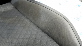 Passenger seat for a VW Tiguan 18-21 without airbags, black and gray fabric, dry-cleanable