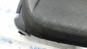 Passenger seat for a VW Tiguan 18-21 without airbags, black and gray fabric, dry-cleanable
