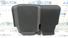 Left rear seat cushion, 2nd row, VW Tiguan 18-21, black leather, perforated, for cleaning