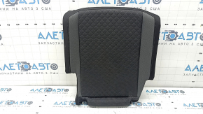 Right rear seat cushion, 2nd row, VW Tiguan 18-21, black leather, perforated, for cleaning