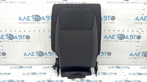 Right rear seat backrest, 2nd row, VW Tiguan 18-21, black and gray fabric