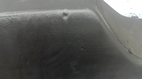 Left rear seat cushion for a 13-14 Cadillac ATS, black leather, wrinkled