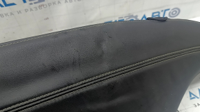 Right rear seat side panel for Cadillac ATS 13-14, black leather, wrinkled