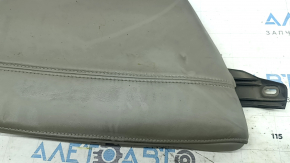 Right rear seat side panel for Cadillac ATS 13-14, gray leather, wrinkled, needs cleaning