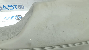 Right rear seat side panel for Cadillac ATS 13-14, gray leather, wrinkled, needs cleaning