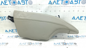 Right rear seat side panel for Cadillac ATS 13-14, gray leather, wrinkled