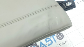 Right rear seat side panel for Cadillac ATS 13-14, gray leather, wrinkled