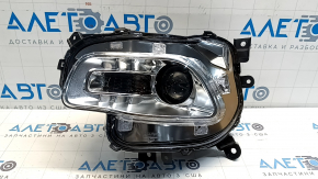 Left front headlight for Jeep Cherokee KL 14-16 pre-restoration, halogen chrome, electrically adjustable, Mopar engraving, China, broken mount