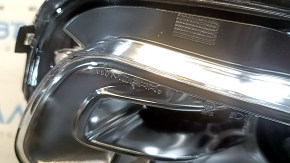 Left front headlight for Jeep Cherokee KL 14-16 pre-restoration, halogen chrome, electrically adjustable, Mopar engraving, China, broken mount