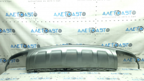 Audi Q7 16-19 rear bumper lip, silver, scratches, chips, tears