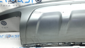 Audi Q7 16-19 rear bumper lip, silver, scratches, chips, tears