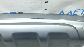 Audi Q7 16-19 rear bumper lip, silver, scratches, chips, tears