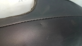Left side trim for rear seats for Subaru Legacy 15-17, black leather, gray stitching, ribbing