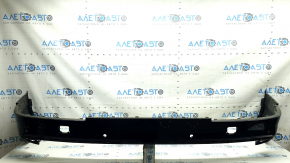 Bare lower rear bumper for Audi Q7 16-19, for 4 parking sensors, black, without plugs