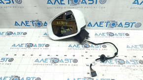 Left side mirror assembly for Volvo XC90 16-23, 10 pins, turn signal, white