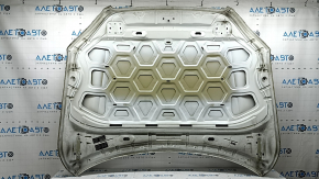 Volvo XC90 16-23 aluminum hood, white 614, bumpers