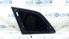 Audi Q7 16-26mm rear right window, tinted, with chrome molding, broken wire, torn seal, scratches on chrome