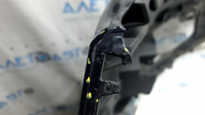 Bare front bumper for Audi Q7 16-19, for 4 parking sensors, blue, scratches, chips, broken fasteners