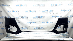 Bare front bumper for Audi Q7 16-19, for 4 parking sensors, blue, scratches, chips, broken fasteners