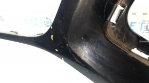 Bare front bumper for Audi Q7 16-19, for 4 parking sensors, blue, scratches, chips, broken fasteners