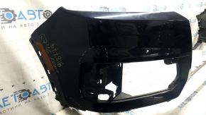 Bare front bumper for Audi Q7 16-19, for 4 parking sensors, blue, scratches, chips, broken fasteners