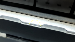 Audi Q7 16-19 gray radiator grille assembly, for parking sensors, for a camera, with emblems, with a camera bracket, scratches, chips, cracked, non-factory holes