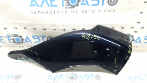 Front bumper lip left Audi Q7 16-19 blue, scratches, broken fasteners