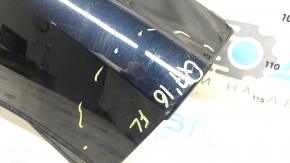 Front bumper lip left Audi Q7 16-19 blue, scratches, broken fasteners