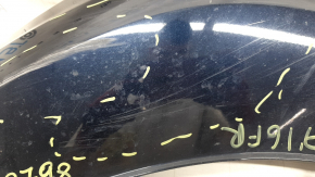 Right front bumper lip for Audi Q7 16-19, blue, scratches