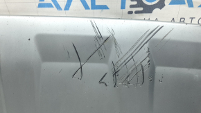 Audi Q7 16-19 front bumper lip, silver, scratches, chips, crack in mount