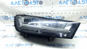 Right front headlight assembly for Audi Q7 16-19 LED, polished