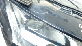 Right front headlight assembly for Audi Q7 16-19 LED, polished