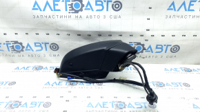 Right side mirror assembly for Audi Q7 16-19, 15+4 pins, heated, auto-dimming, auto-folding, turn signal, camera, BSM, blue, worn