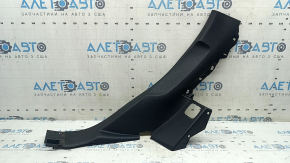 Lower left rear pillar trim for Audi Q7 16-26, black, scratches