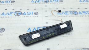 Rear left outer door sill trim for Audi Q7 16-26, black with chrome, backlit, bumper