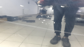 Bare rear right door for an Audi Q7 16-26 aluminum, blue LC5M, scratches, dents