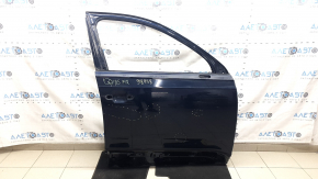 Bare front right door of Audi Q7 16-19 blue LC5M, scratches, bump