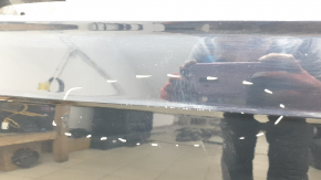 Bare front left door of Audi Q7 16-19 blue LC5M, chips