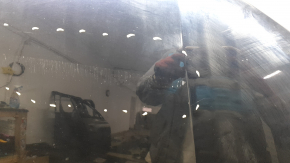 The hood of an Audi Q7 16-26 aluminum, bare, scratches, chips, glued on