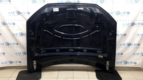 The hood of an Audi Q7 16-26 aluminum, bare, scratches, chips, glued on