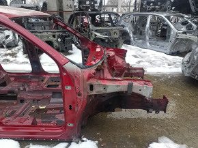 Front right quarter panel of a VW Tiguan 18-24 on the body, black, bumps on the threshold