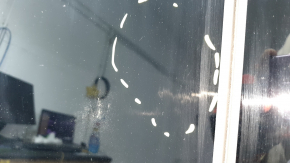 Audi Q7 16-26 black roof panel, scratches on glass, needs cleaning, scratches on the panel