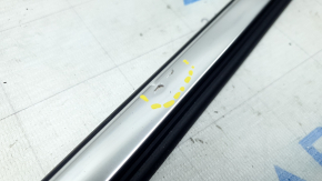Door-glass molding, center rear left, Audi Q7 16-26, chrome, bumps, scratches