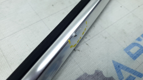 Door-glass molding, center rear left, Audi Q7 16-26, chrome, bumps, scratches